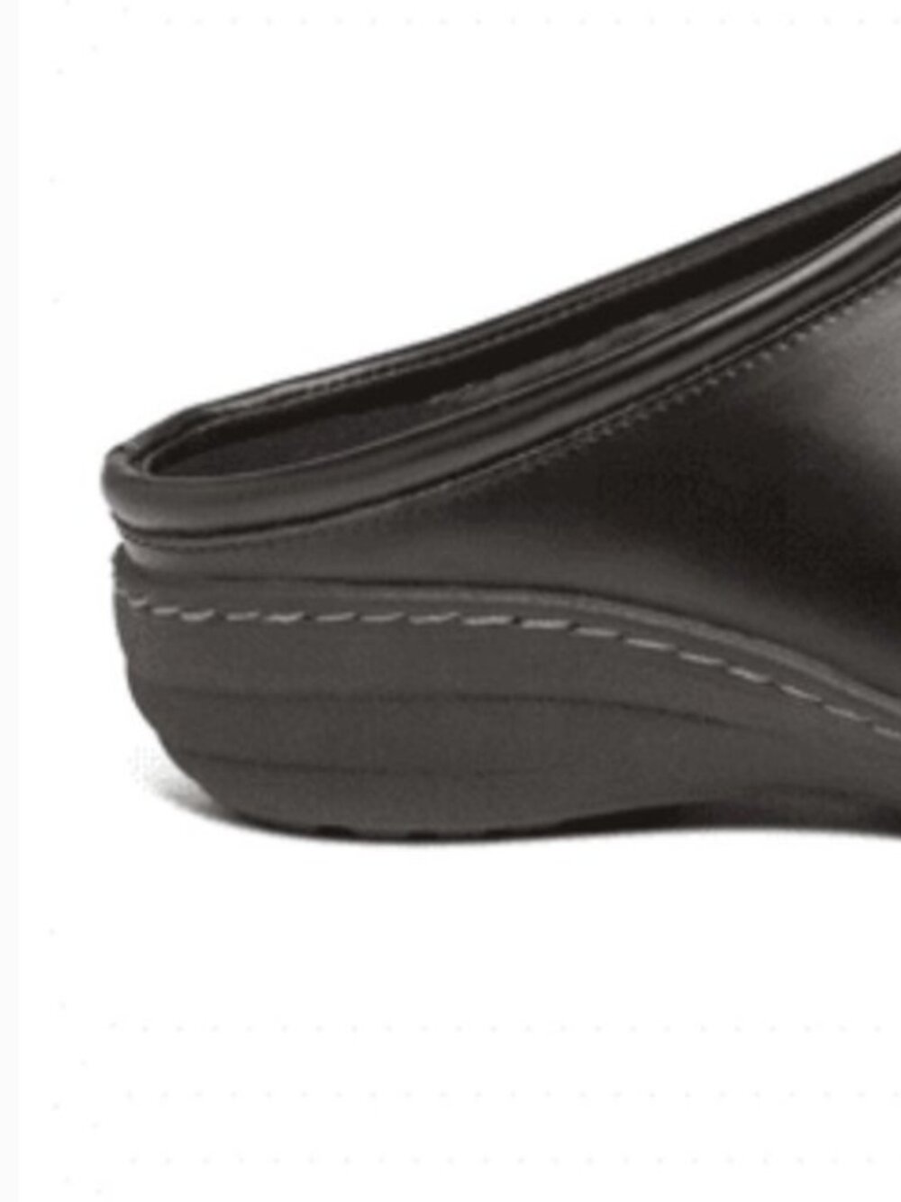 Ladies 7.5-8 Aertrex Robin slip resistant clogs black Leather arch support exc - Picture 7 of 15